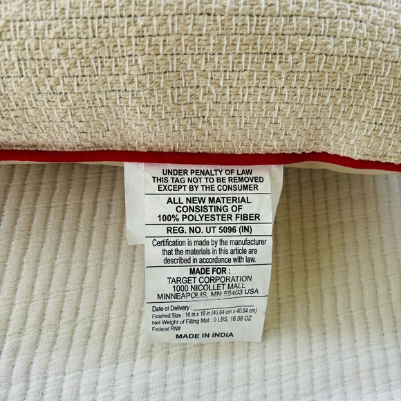 Hearth & Hand with Magnolia “Merry Christmas” Icon Square Toss Pillow NWT - Picture 8 of 13